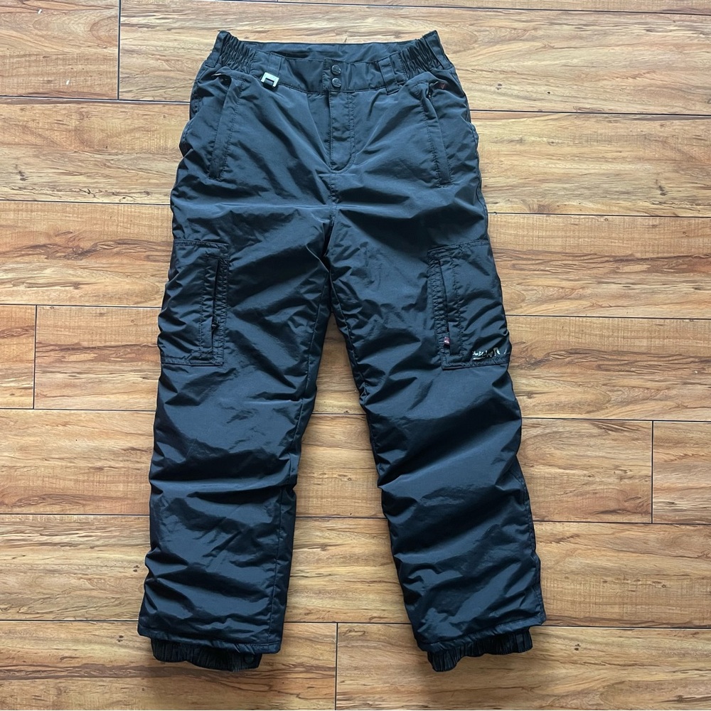 Quiksilver 5000 Snowboard Ski Pants Big Kids Size Large Black Inseam 25"